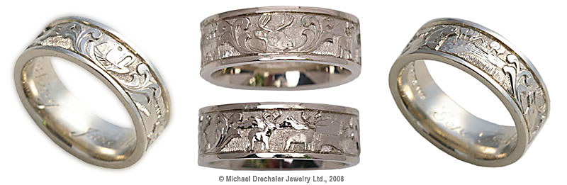 wildife wedding rings