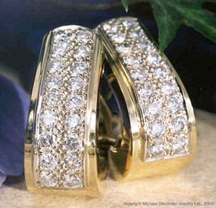 18 Karat Diamond Earrings