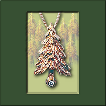 Pacific North West Evergreen<br>Tree Pendant 