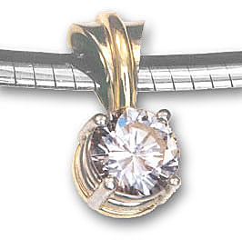 Simplicity Diamond Solitaire Pendant