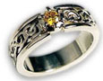 Celtic Love Knots Diamond Wedding Ring