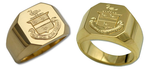 Coat of Arms Gold Signet Ring