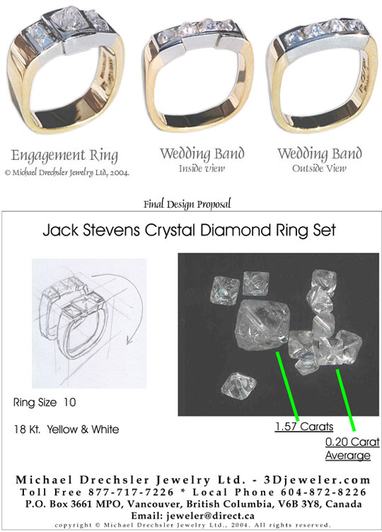 Magnicent Canadian Diamond Crystals<br> Engagement && Wedding