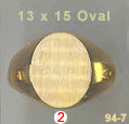 13x15 Oval Signet Ring #2