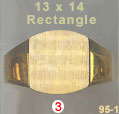 13x14 Rectangle Signet Ring #3