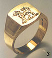 Signet ring #3 Engraved Sample