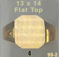 13x14 Flat top Signet Ring #4