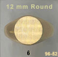 12 mm Round Signet Ring #6