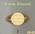 9 mm Round Signet Ring #7