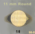 11 mm Round Signet Ring #10