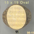 15x19 Oval Signet Ring #11