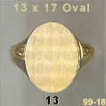 13x17 Oval Signet Ring #13
