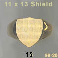 11x13 Sheild Signet Ring #15