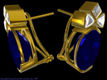 Tanzanite && Trillion Earrings