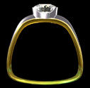 Two Tone Diamond Ring