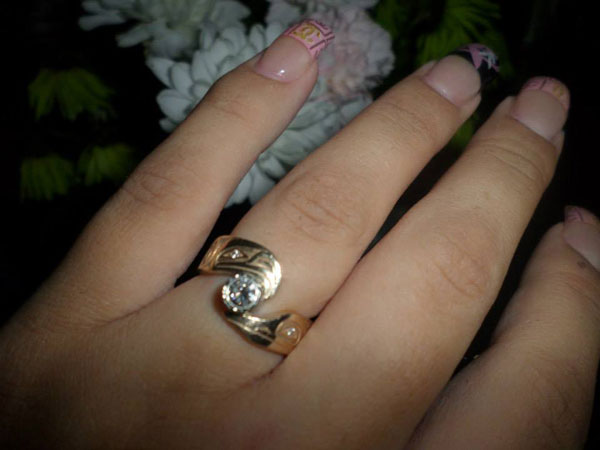 Eagle && Hummingbird Diamond Engagement Ring