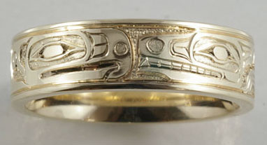 Thunderbird && Wolf Wedding Band