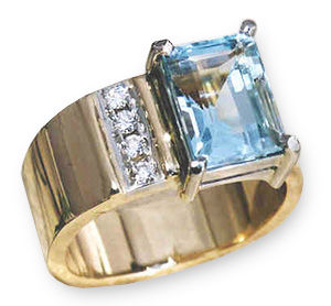 Aquamarine Ring
