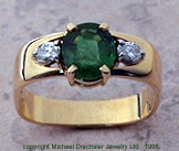 Emerald && Diamond Ring