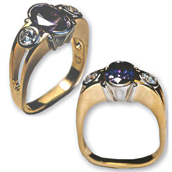 Purple Sapphire Ring