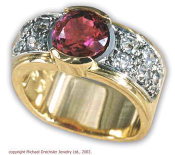 Ruby && Diamond Ring