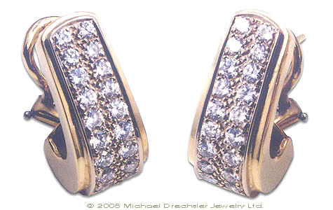 18 Karat Diamond Earrings