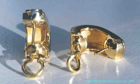 Gold Earrings for Pavé