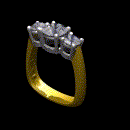 Three Stone Diamond Ring