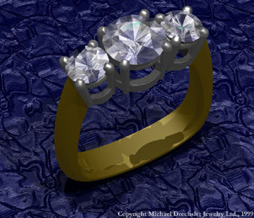 Three Stone Diamond Ring