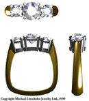 Three Stone Diamond Ring