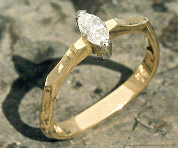 Marquise Diamond Promise Ring