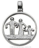 Three Person Family Pendant