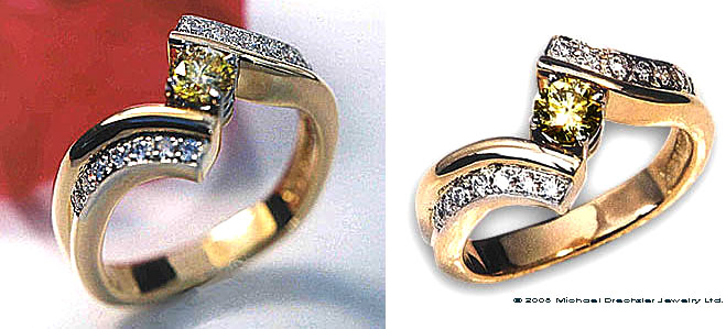 Right Hand Created Diamond Ring