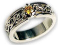 Celtic Love Knots<br> Diamond Wedding Ring