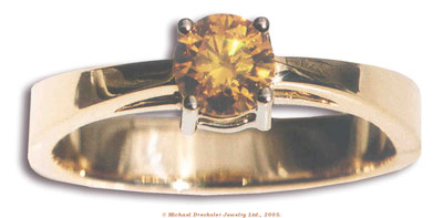 Lab Created Diamond Solitaire Ring