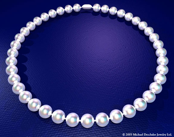 3D Cultured Pearl Necklace