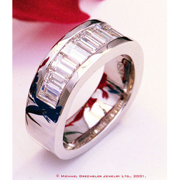 Platinum Baguette Diamond Ring