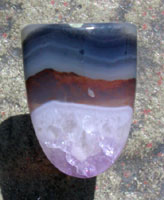 Amethystine Agate Designer Cabochon