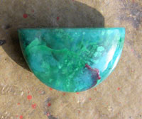 Chrysocolla and Malachite in Quartz Hi Dome