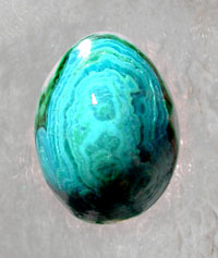 Gem Silica Chrysocolla Hi-Dome Cab