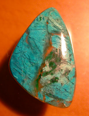 Chrysocolla and Malachite in Quartz