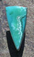 Gem Silica and Malachite Designer Cabochon