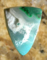 Chrysocolla, malachite and drusy quartz