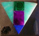 Sugilite, amazonite, lapis and malachite intarsia