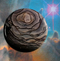 Blue Biggs Planet Cabochon