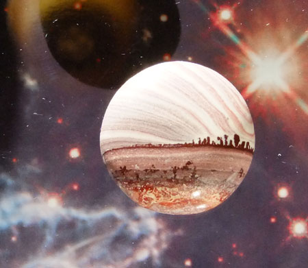 Rhyolite Planet Designer Cabochon