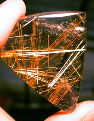 Rutilated Quartz Freeform Designer Cabochon