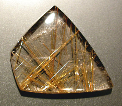 Rutilated Quartz Freeform Designer Cabochon