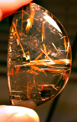 Rutilated Quartz Collector's Cabcohon