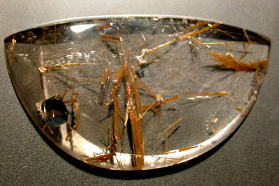 Rutilated Quartz Collector's Cabcohon